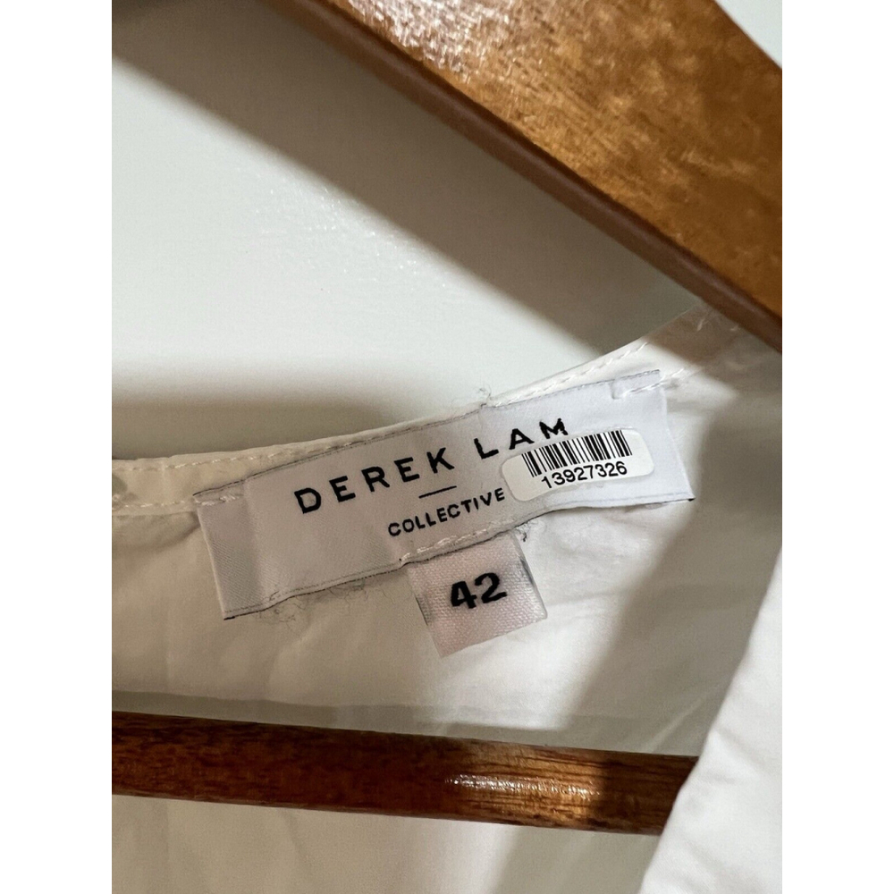 Derek Lam 10 Crosby Noe Blouse Optic White Size 42 (M)‎ MSRP: $ 295.00 - Picture 6 of 10